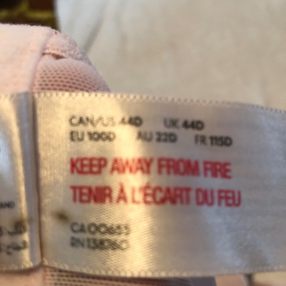 Deesse lingerie bra size 44 D - pink and grey, new or tried on - Picture 7 of 7